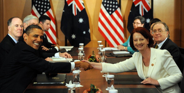 President Obama and PM Gillard APEC Japan