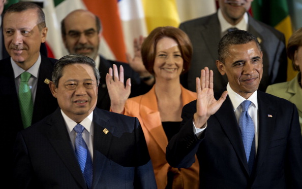 President Obama and PM Gillard Mexico 2012