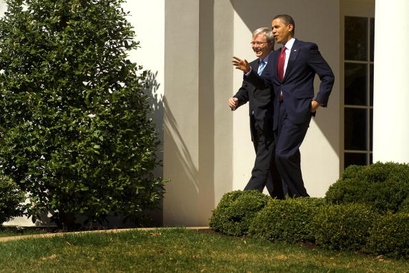 President Obama and PM Rudd White House